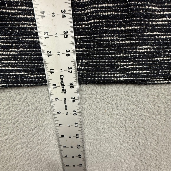 Karl Lagerfeld Paris Black White Tweed Zipper Pocket Sheath Dress Size 14 - Picture 7 of 9